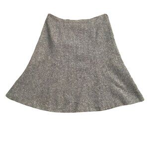 Gap Tweed Flare Bottom Midi-Skirt-Black/White/Gray-Size 8-GUC